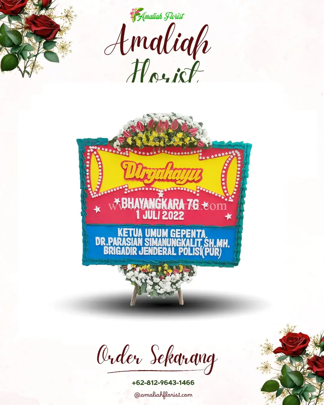Papan Bunga HUT Ulang Tahun Pagedangan
